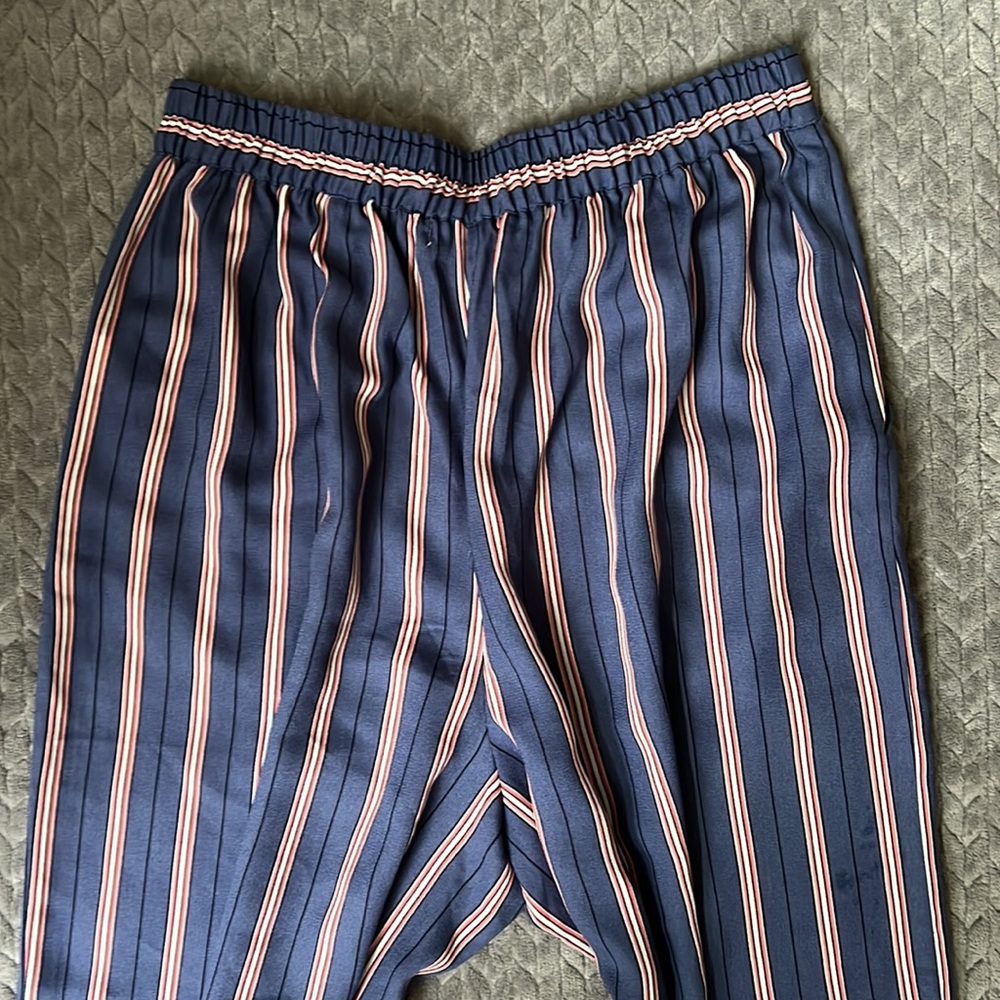 Blue band of gypsies palazzo pants wide leg with pockets, size M - Picture 4 of 4
